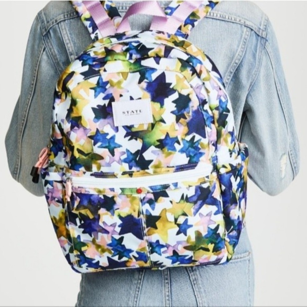 State backpack. Multicolored stars